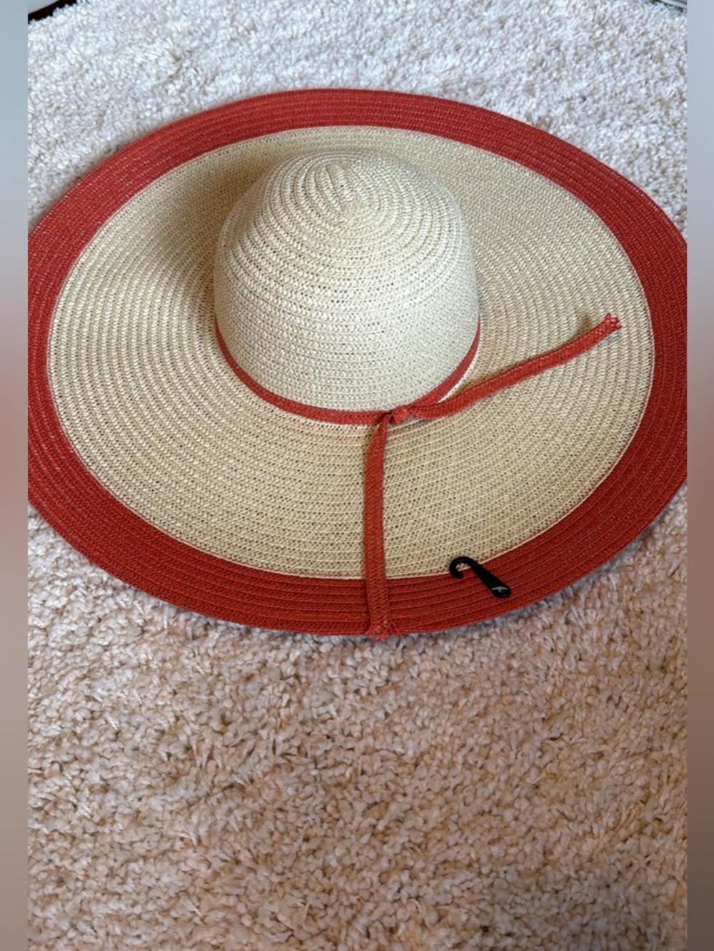 New women’s sunhat nude orange 20”